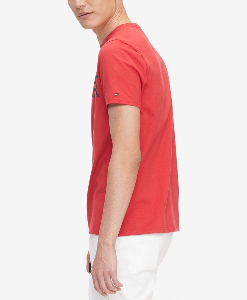 Мужская спортивная футболка с коротким рукавом и принтом Tommy Hilfiger, Apple Red — фото 2