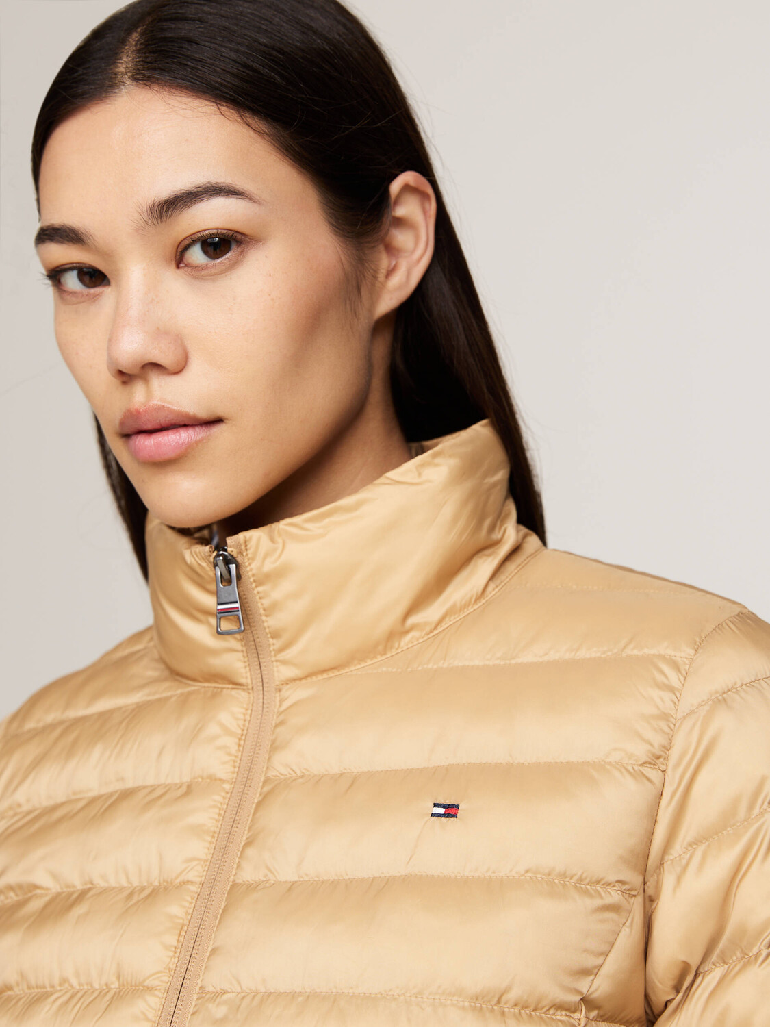 Куртка Tommy Hilfiger LW PADDED GLOBAL STRIPE Regular Fit, цвет senape — фото 4