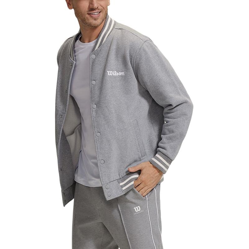 

Бейсбольная куртка мужская Wilson, цвет Medium Heather Gray