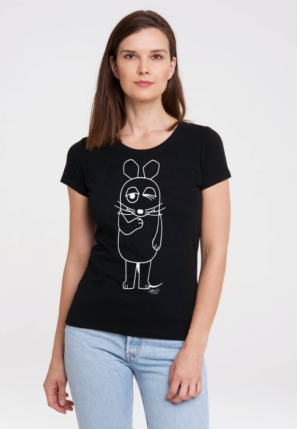 

Футболка с принтом MAUS LOGOSHIRT, черный