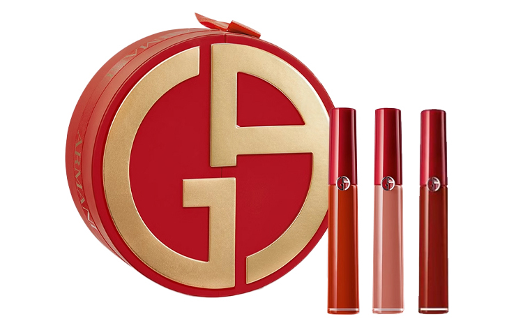 

GIORGIO ARMANI Amani Redtube рождественский бокс лимитированная серия комплект одежды блеск для губ велюр 2 шт