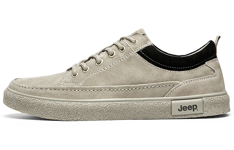 

Кроссовки Jeep Skateboard Shoes Men Low-Top Sand, Серый, Кроссовки Jeep Skateboard Shoes Men Low-Top Sand