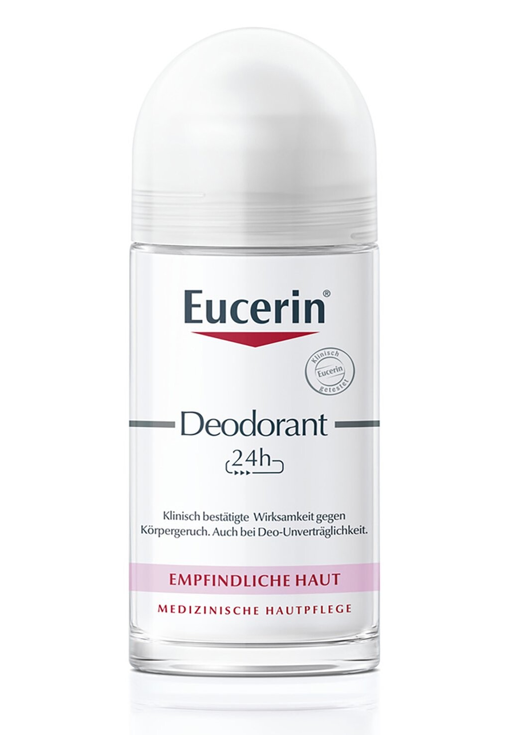 

Дезодорант DEODORANT DEODORANT EMPFINDLICHE HAUT 24H ROLL-ON, ZUVERLÄSSIGER Eucerin