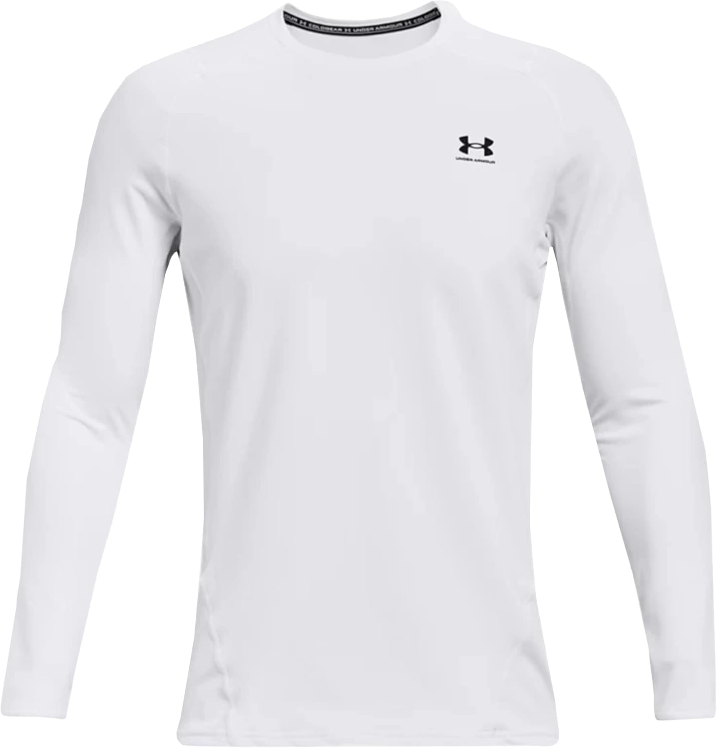 

Under Armour мужская футболка ColdGear Armour Fitted Crew, White/Black