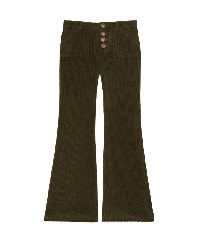 

Хлопковые брюки Шарлотты Ines De La Fressange Paris, зеленый