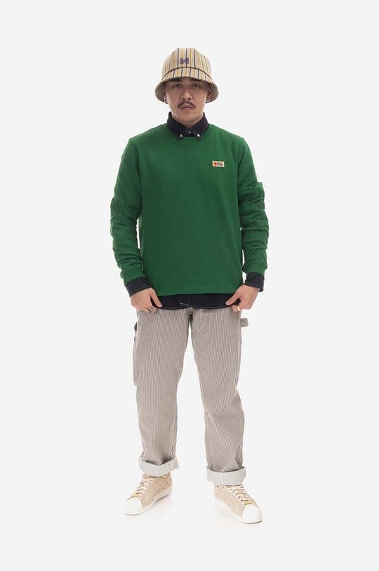 

Хлопковая толстовка Vardag Fjallraven, зеленый