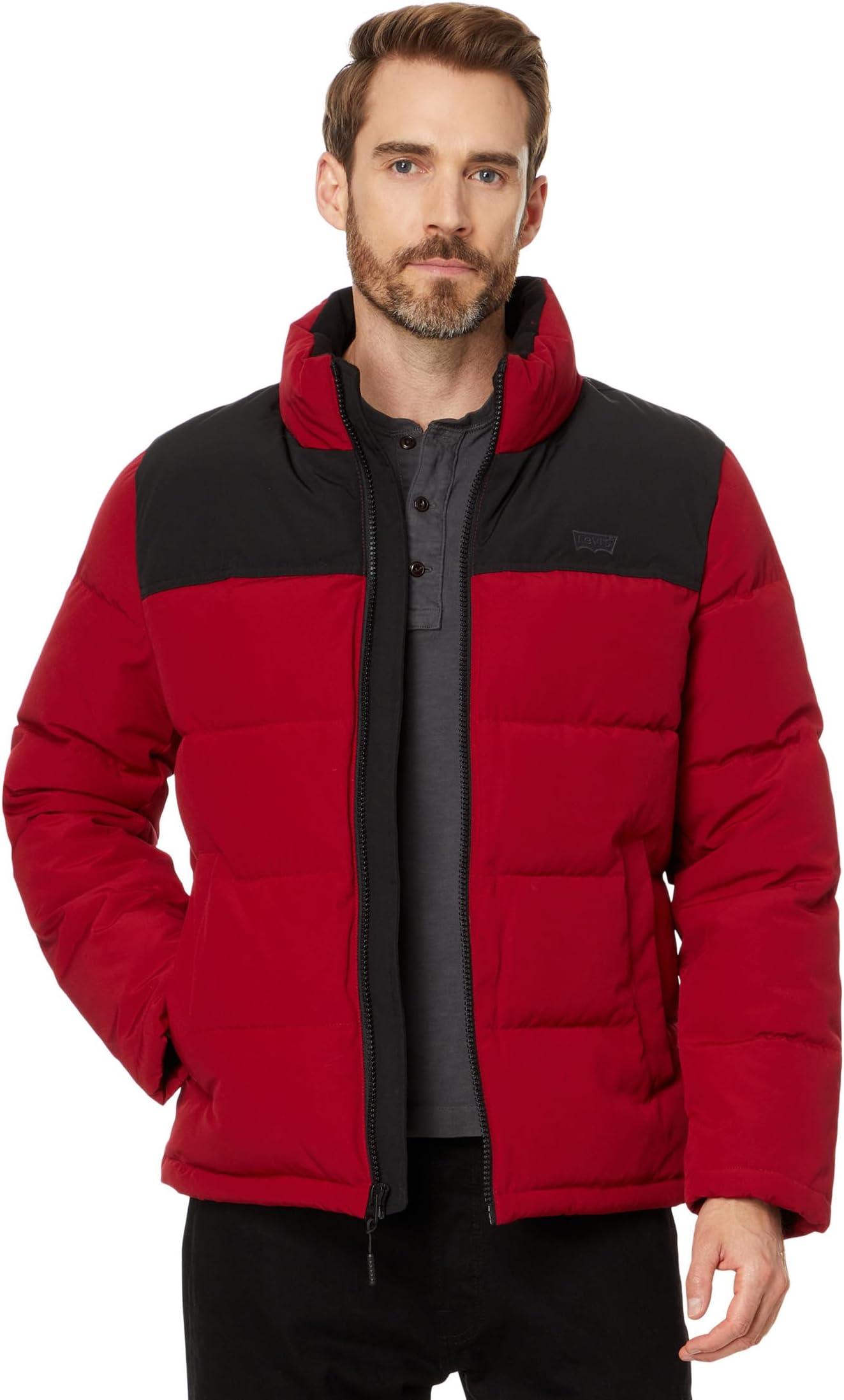 

Пуховик Levi's Retro Quilted Puffer, цвет Red/Black