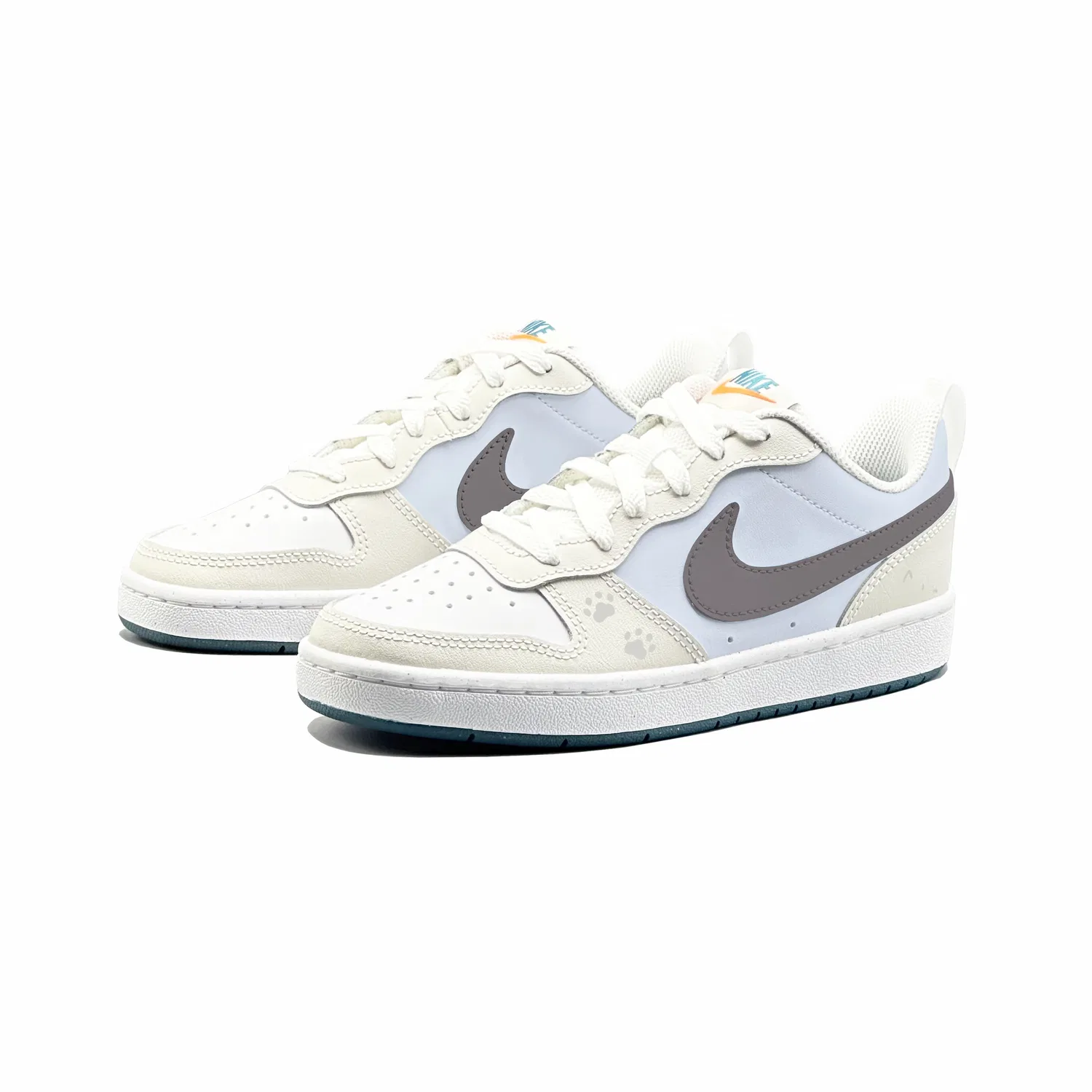 Кроссовки для скейтбординга Court Borough 2 Kids, унисекс Nike, Light Blue — фото 4
