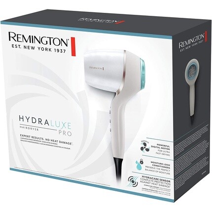 Фен Hydraluxe Pro с ионизацией, 2400 Вт, с 3 насадками для укладки и сенсорной технологией Hydracare — цифровой мотор, Remington — фото 2