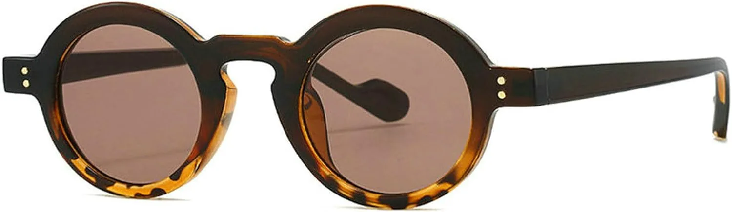 

Классические круглые солнцезащитные очки COTIA для женщин и мужчин, ретро, ​​маленькие круглые, конфетного цвета, дизайн для активного отдыха, Tea Leopard