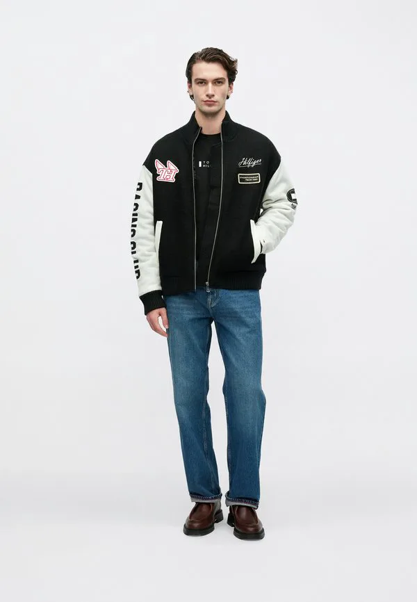 Спортивная куртка из чистой шерсти, куртка для межсезонья. Tommy Hilfiger, Black — фото 2