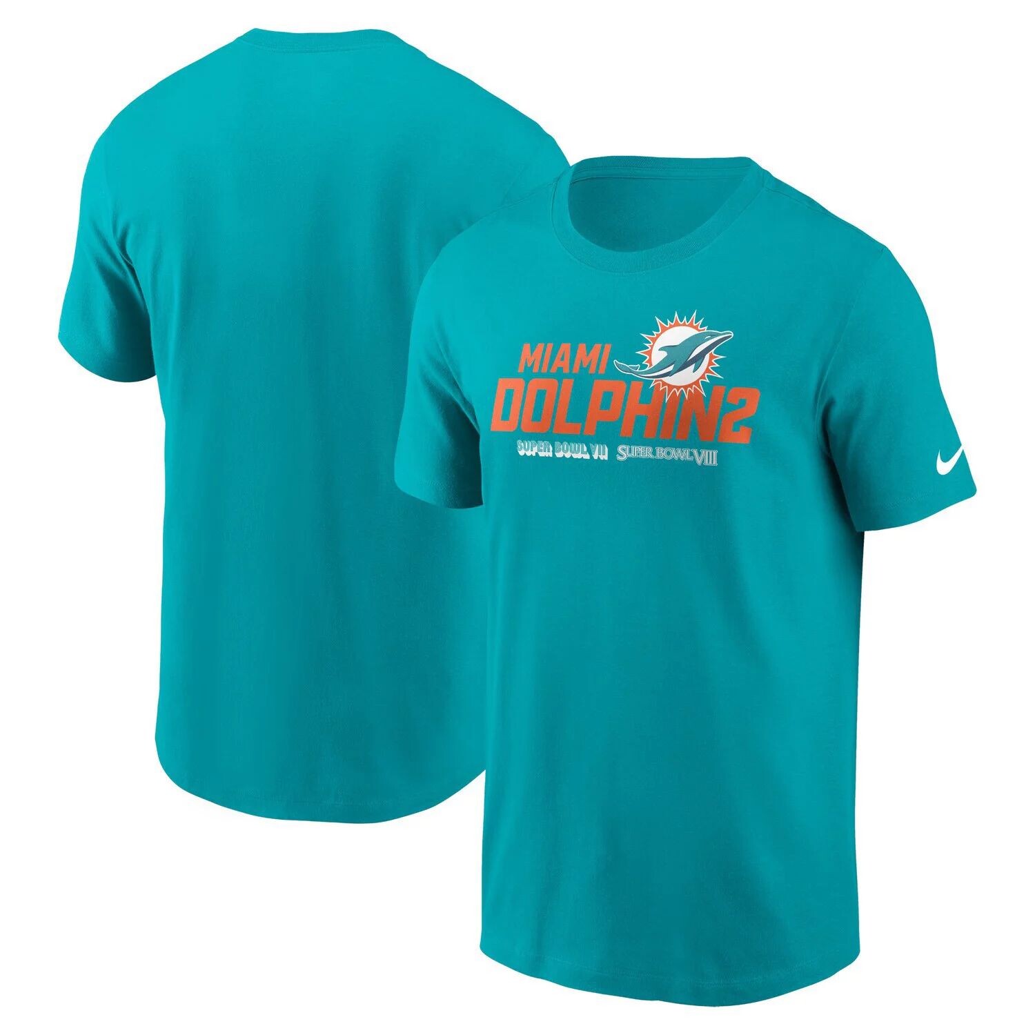 

Мужская футболка Aqua Miami Dolphins Local Essential Nike