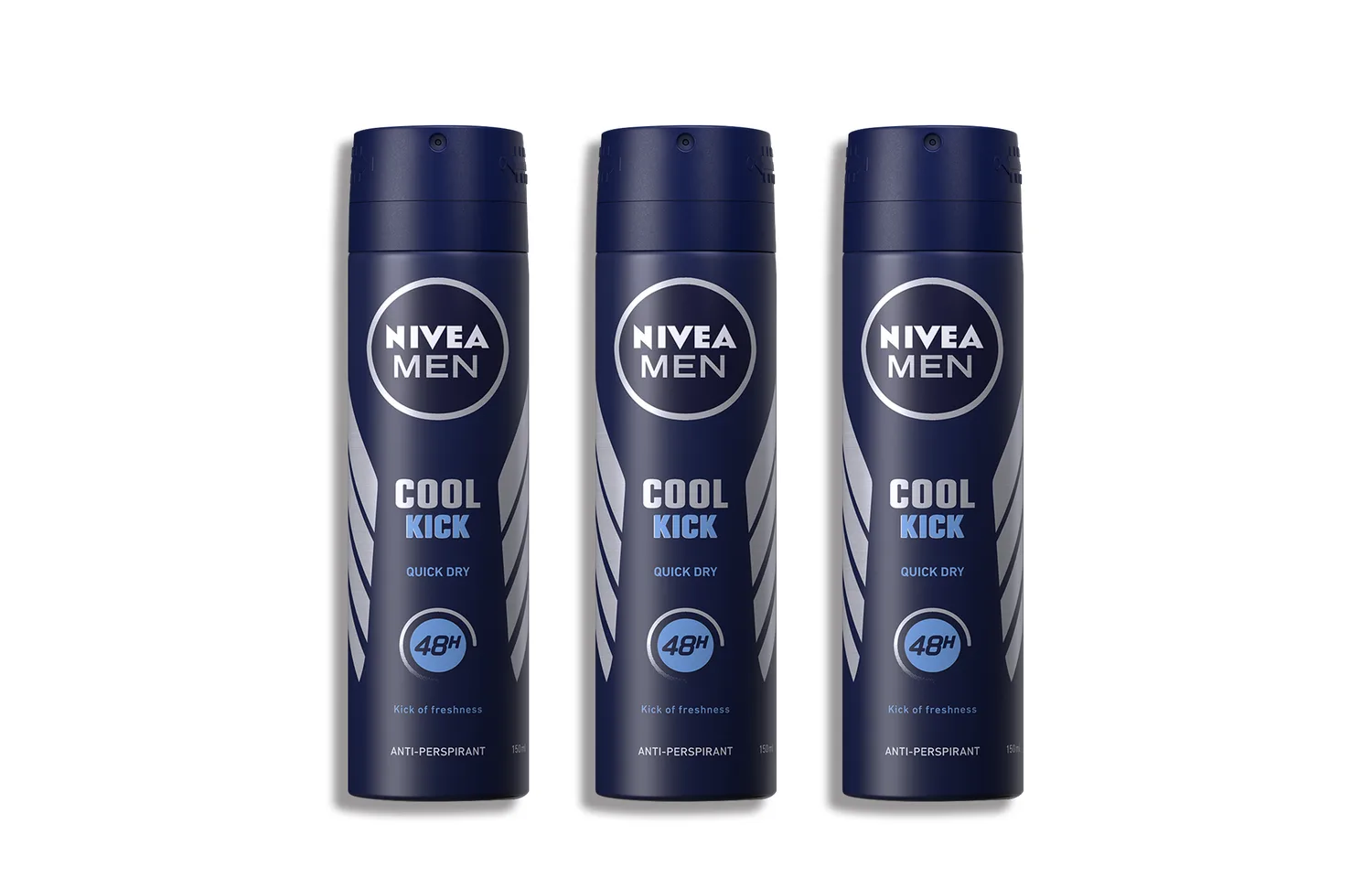Мужской сухой и свежий антиперспирант-спрей NIVEA, Ocean Cool Antiperspirant Aerosol 150ml*2 — фото 2