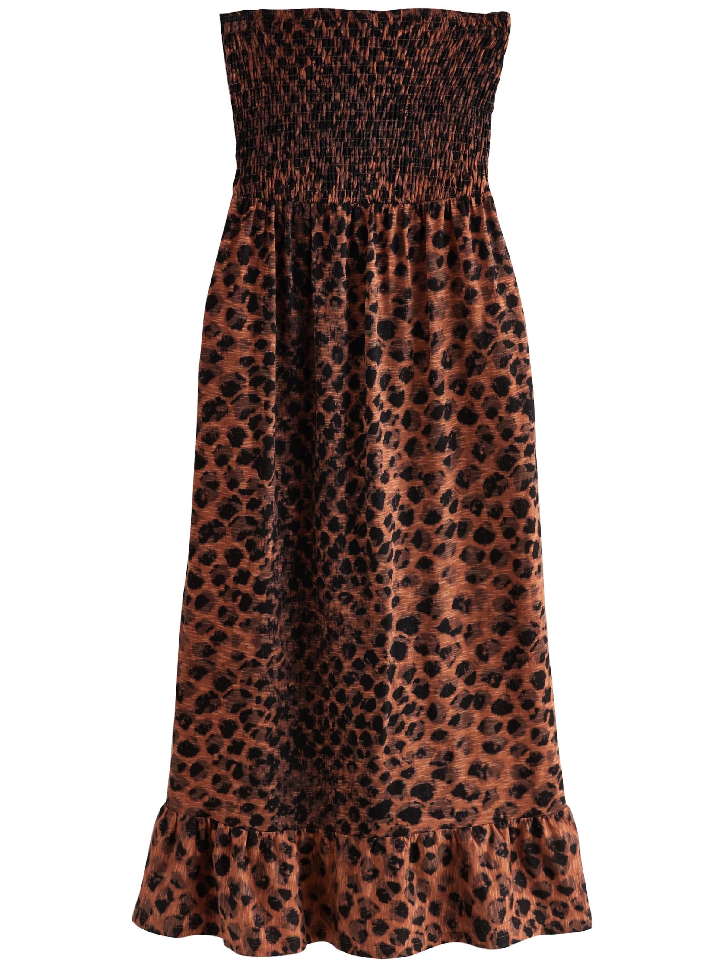 Next Летнее платье в цветах Brown, Light Brown, Dark Brown