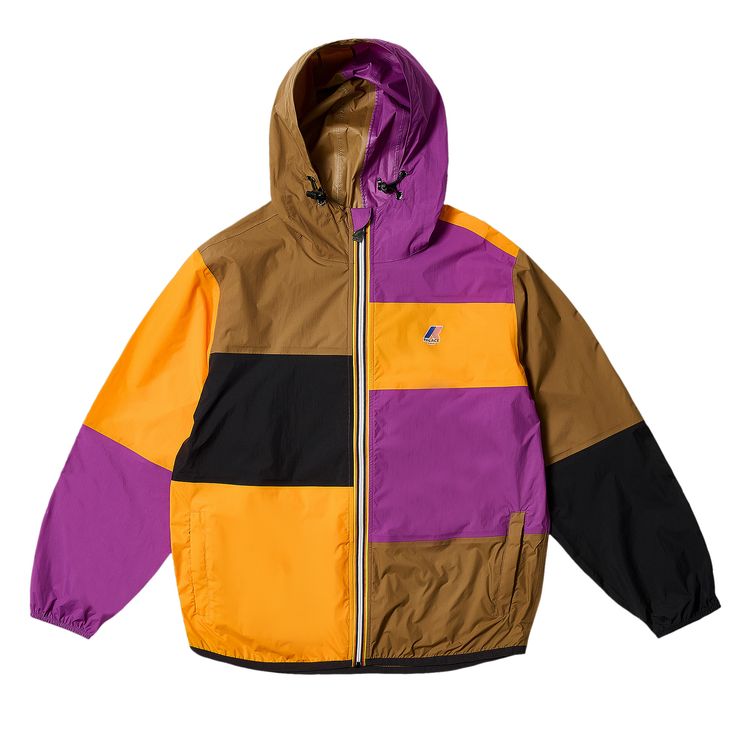 

Куртка Palace x K-Way Le Vrai 3.0 Claude Packable Jacket 'Multicolor/Purple/Orange', разноцветный