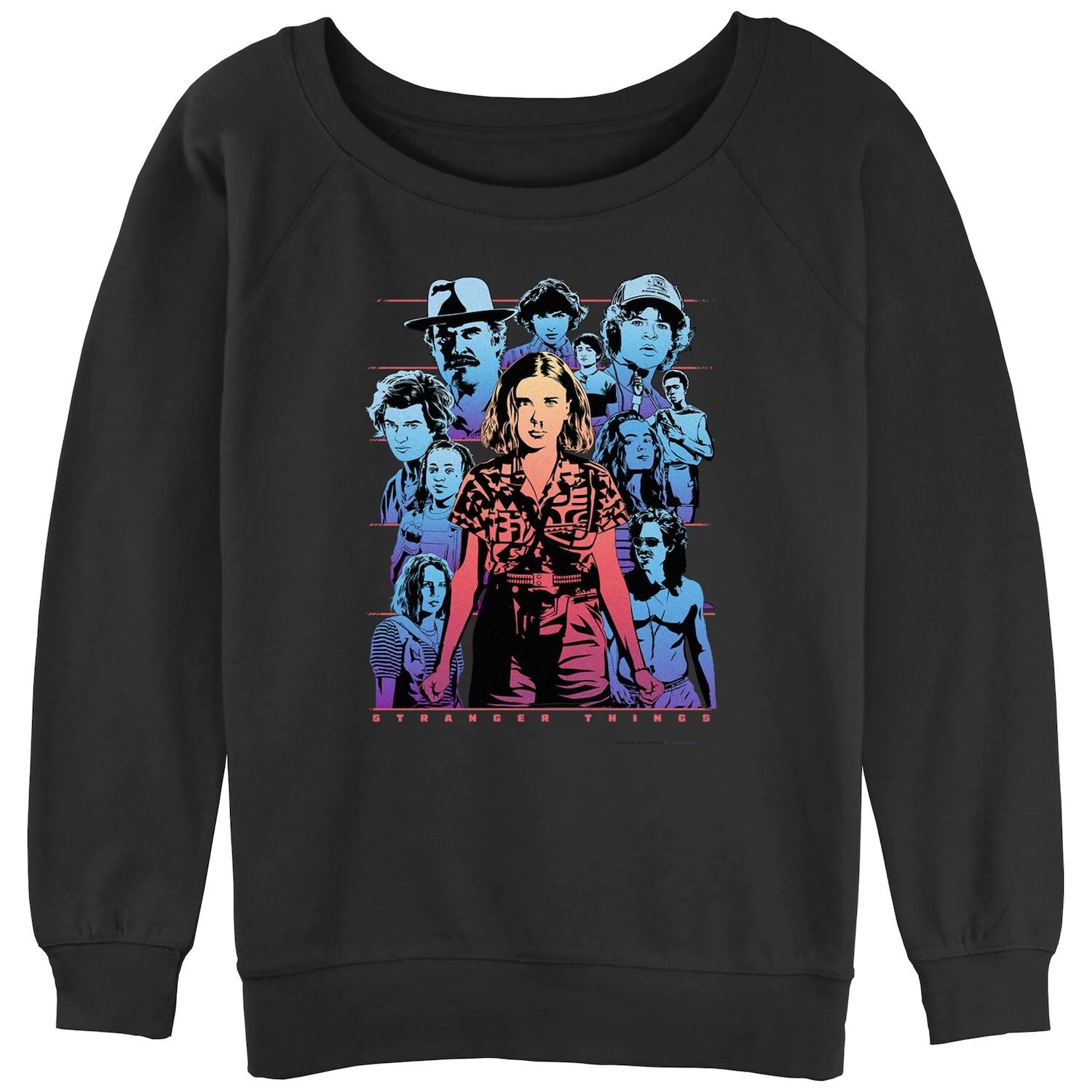 Толстовка с напуском для подростков Stranger Things Eleven Group Shot Licensed Character