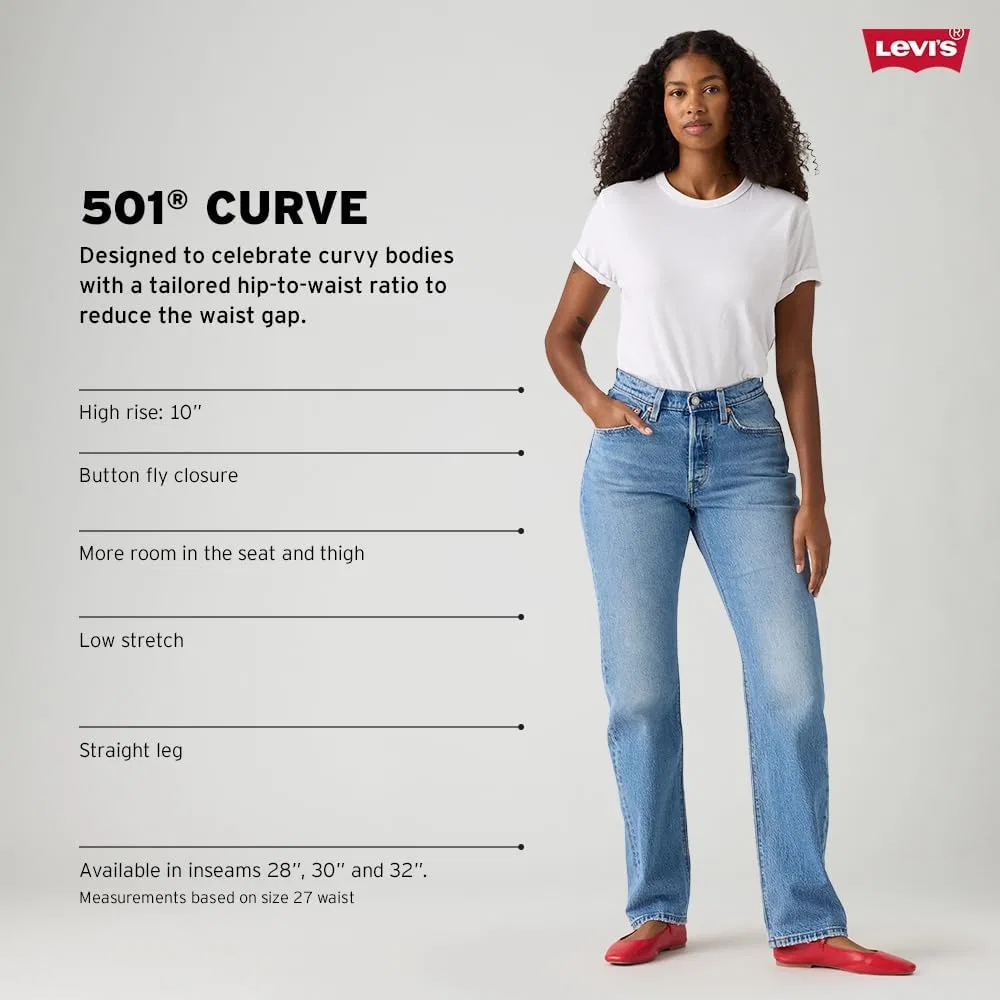 Женские джинсы Levi's 501 Curve, черный — фото 4