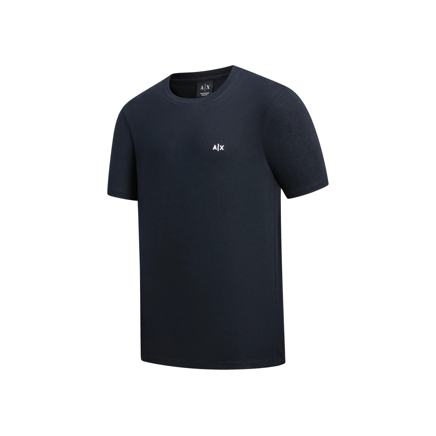 EMPORIO ARMANI Футболка мужская navy blue crew neck тонкая straight fit — фото 4
