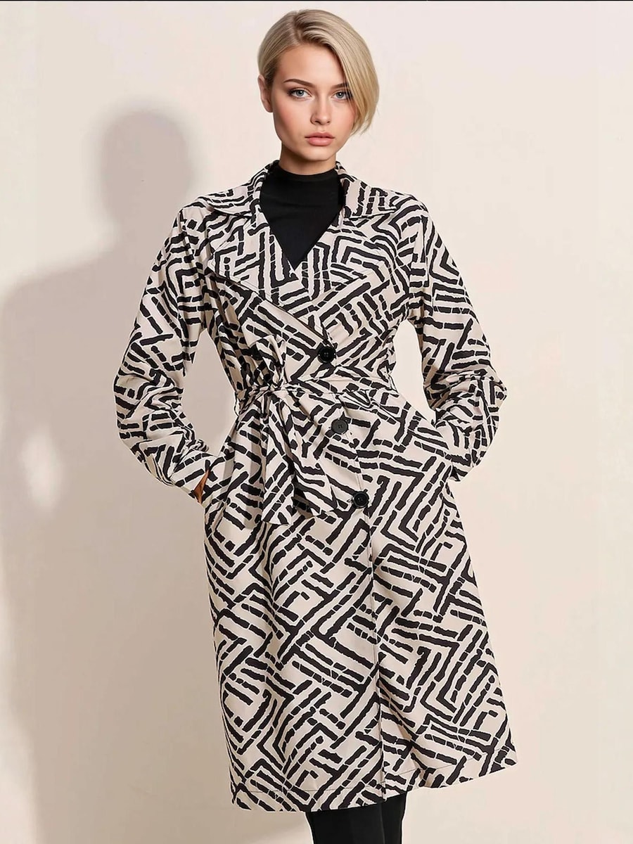 

Пальто межсезонное Bigdart, черный/белый