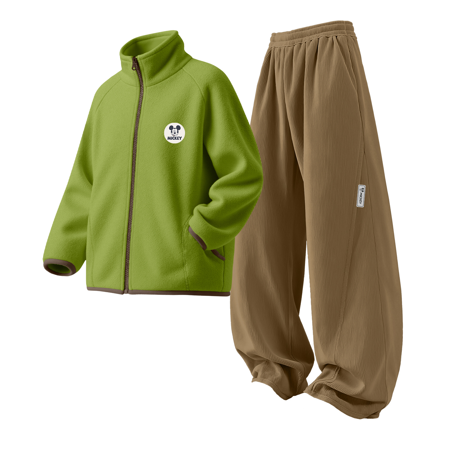 

Детская повседневная спортивная одежда Disney, зеленый/коричневый