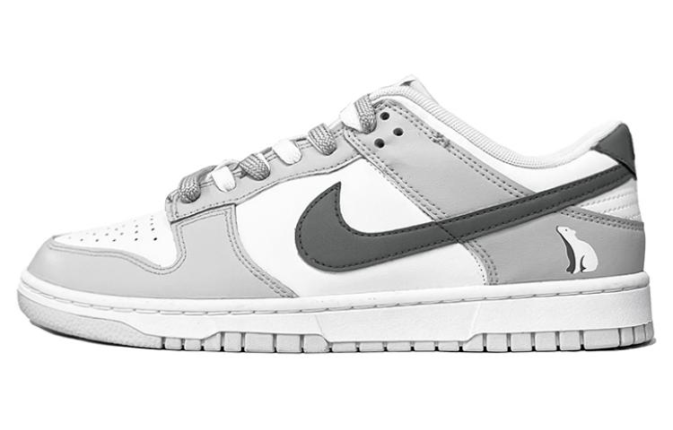 

Кроссовки Nike Dunk Skateboard Shoes Women's Low-Top Gray White