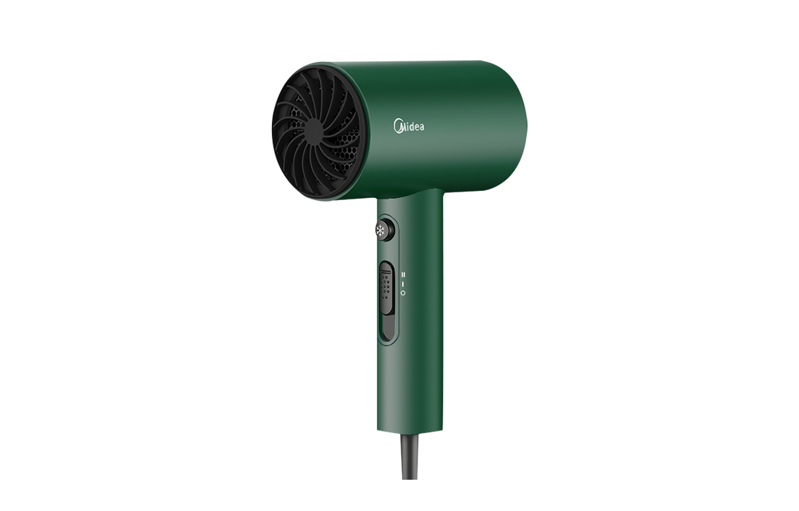 

Фен FT1 1600 Вт с отрицательными ионами Midea, Green