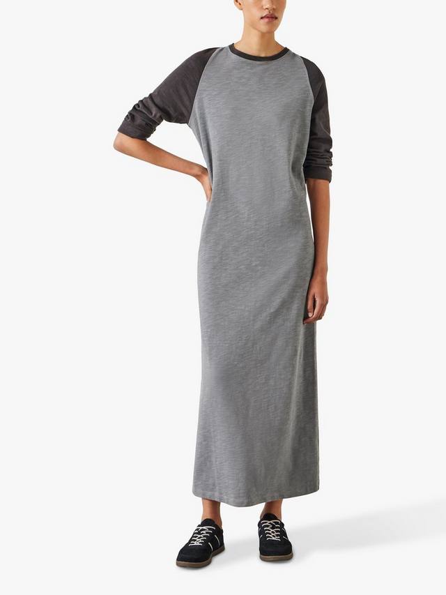 

Макси-платье-футболка из джерси billie HUSH, цвет Light Grey Marl