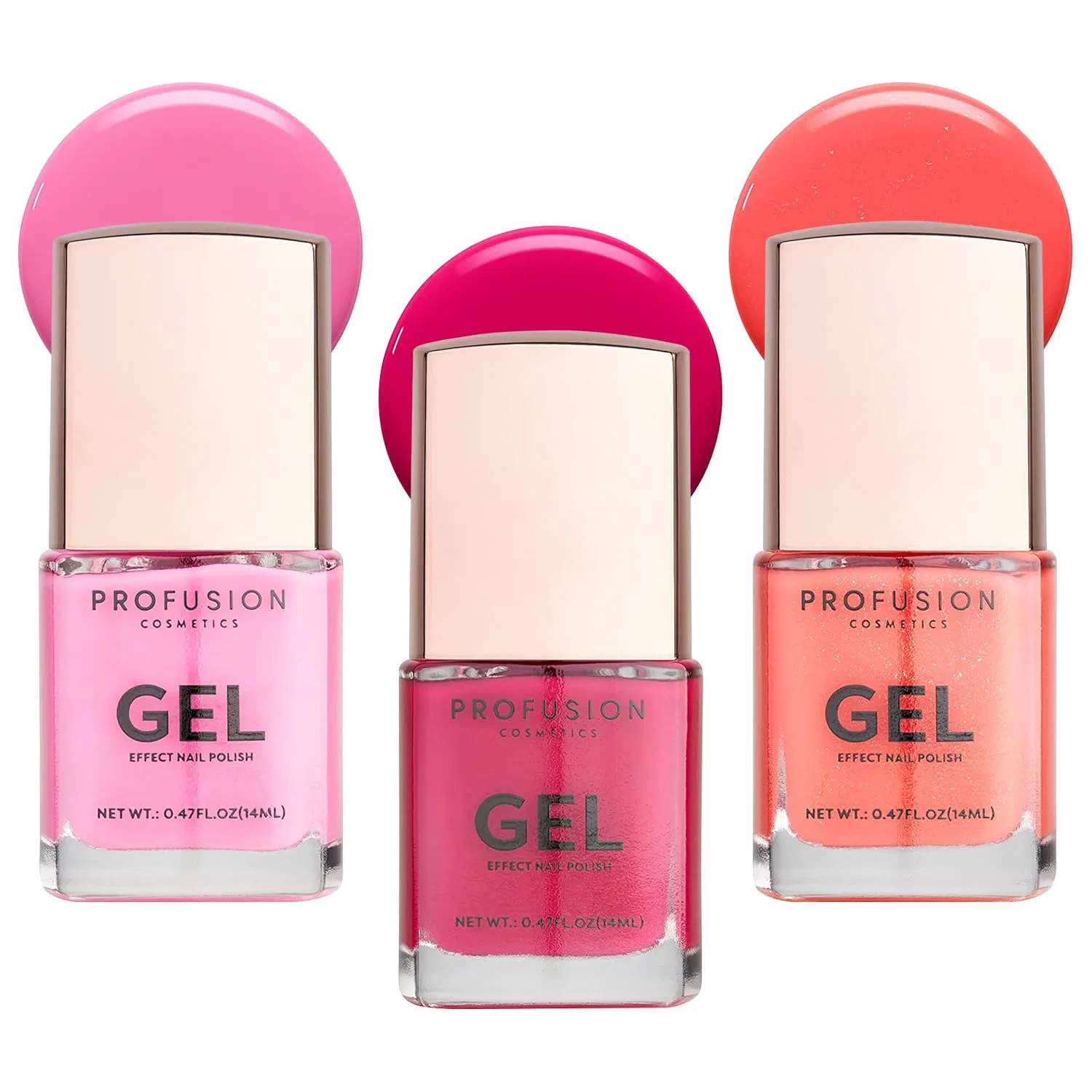 Набор лаков для ногтей с гель-эффектом Go-To Brights от Profusion Cosmetics Profusion Cosmetics