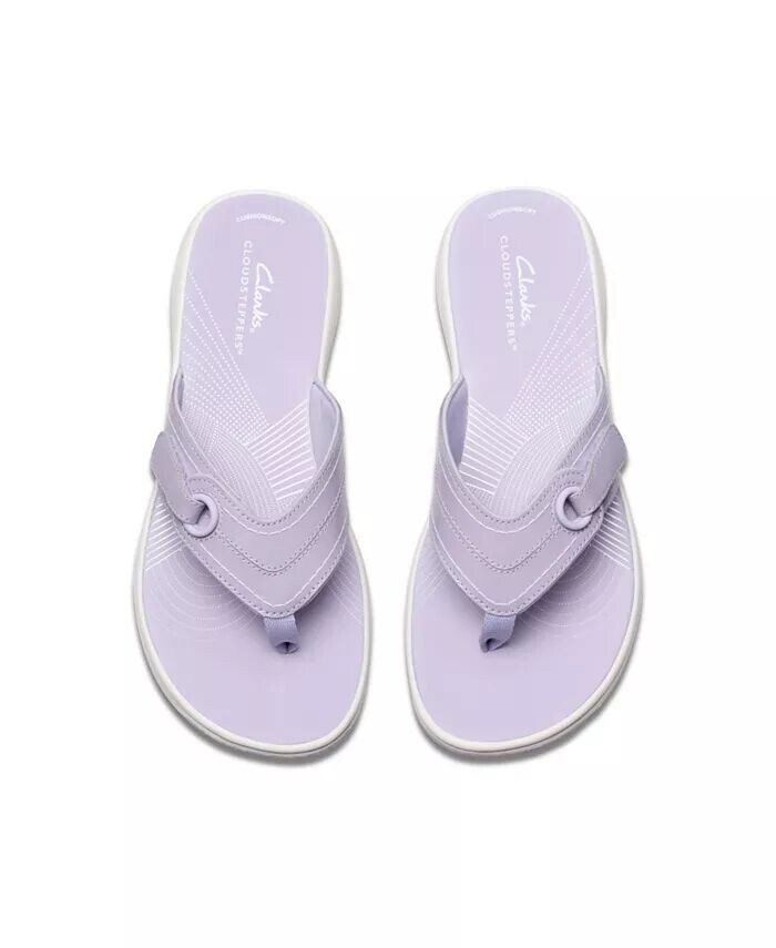 Женские сандалии Cloudsteppers Breeze Reyna H Slip-On Clarks, фиолетовый — фото 4