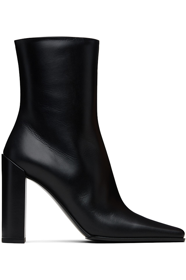 Alaïa Черные ботильоны из мягкой телячьей кожи (90 мм)
