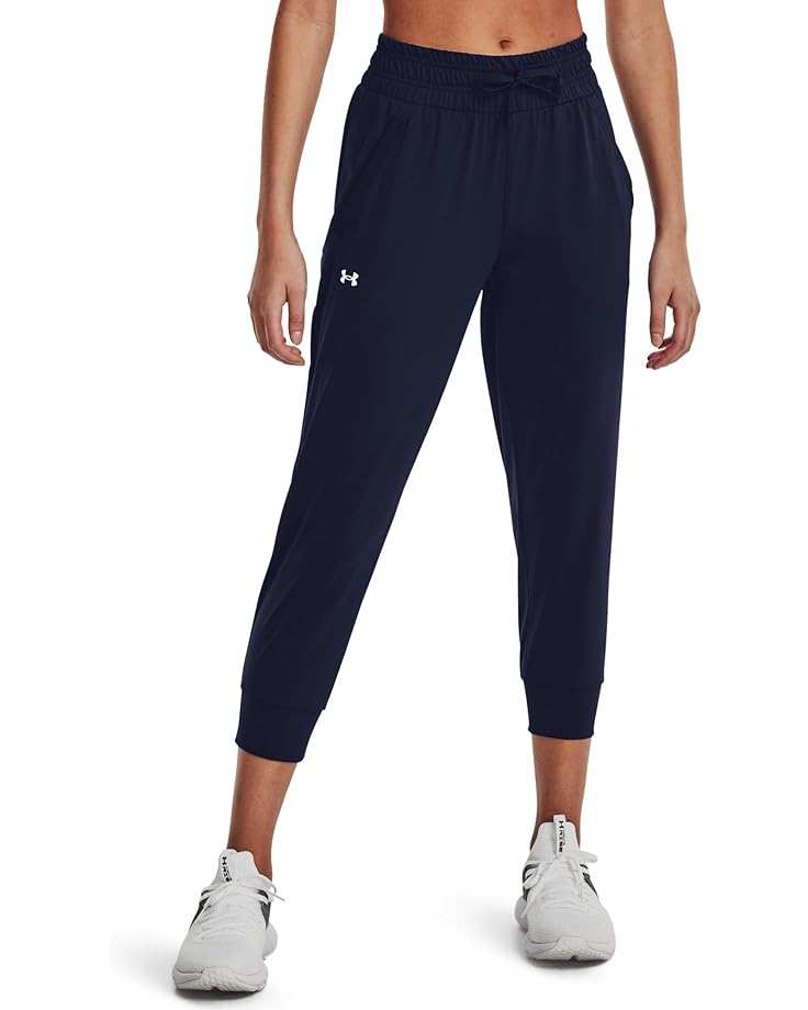 

Брюки Under Armour HeatGear Armour Capri, цвет Midnight Navy/White