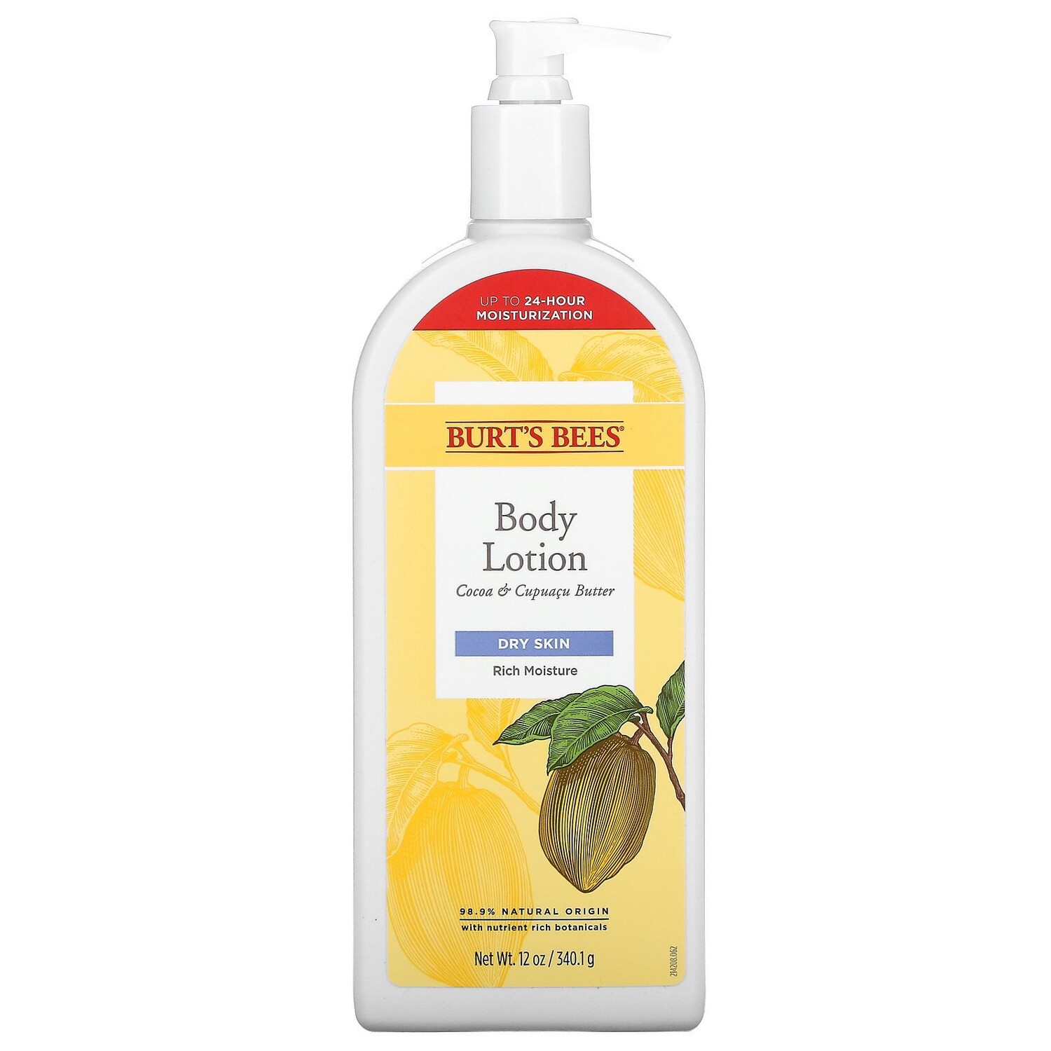 

Burt's Bees Лосьон для тела масло какао и купуасу 340,1 г (12 унций)