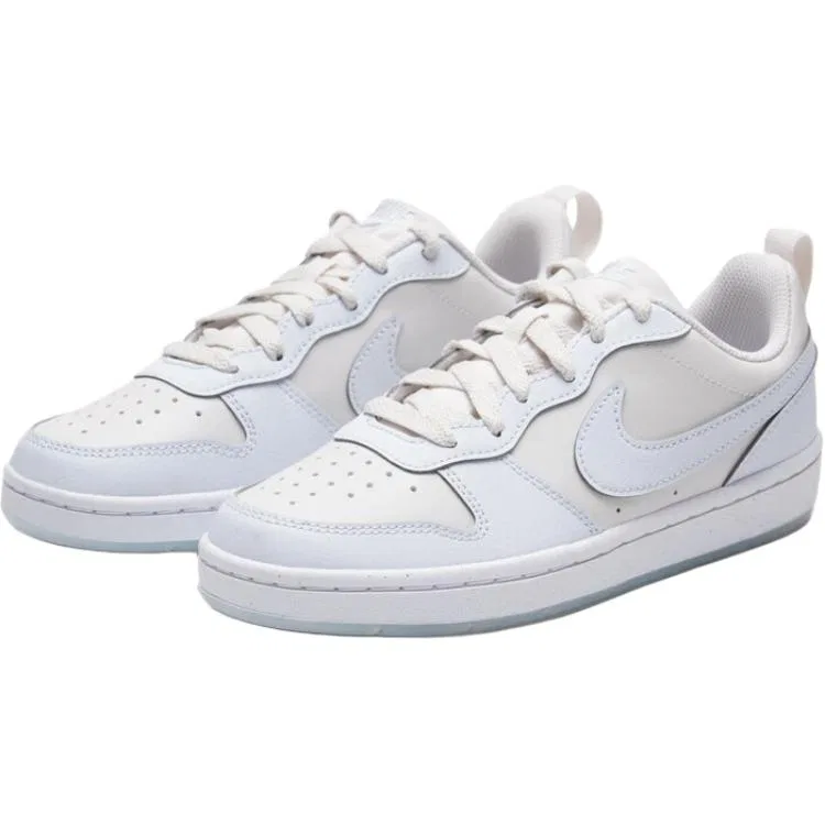 Кроссовки для скейтбординга низкие износостойкие дышащие White Blue Kids' Nike — фото 4