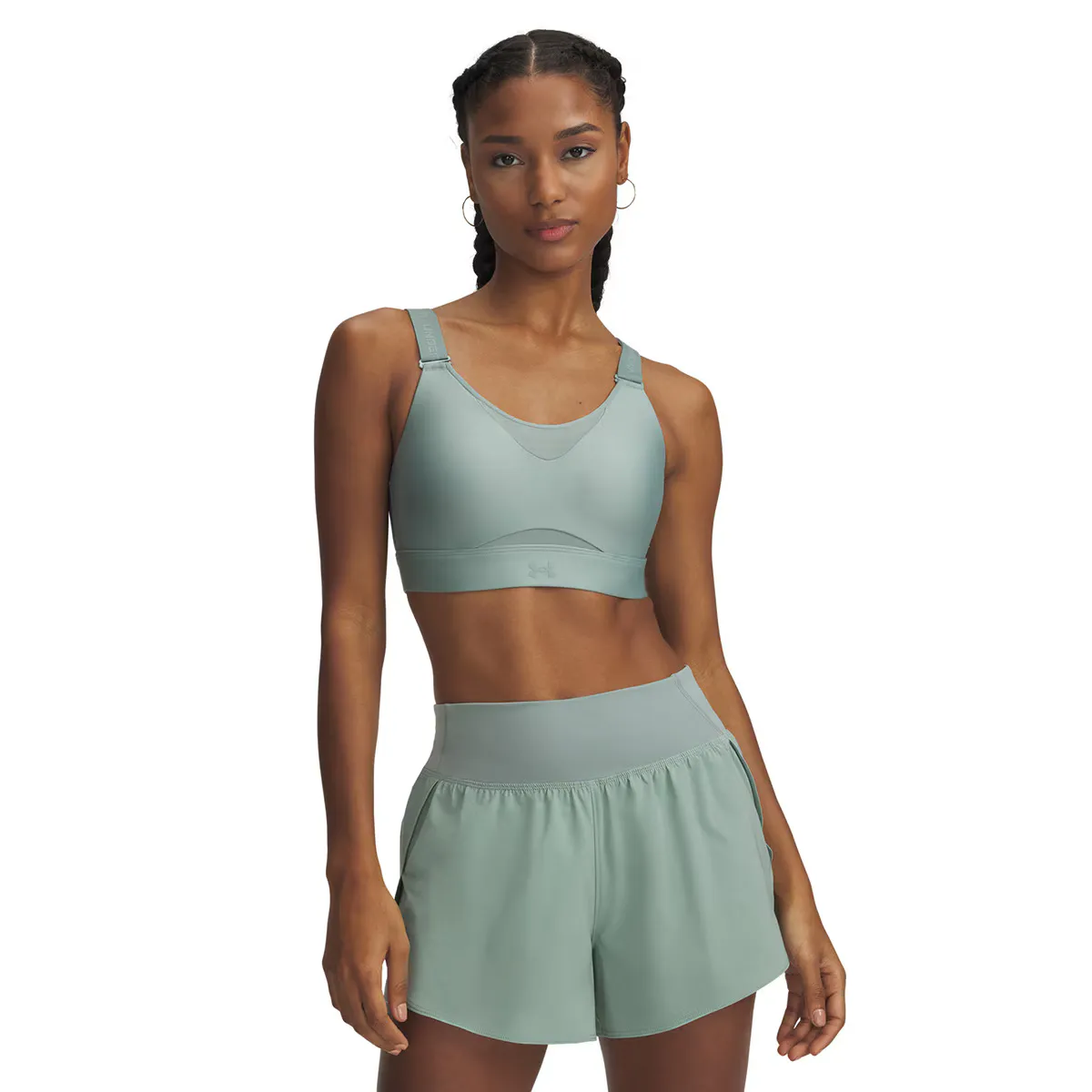

Женский топ UA Infinity High 2.0 Bra Under Armour, зеленый