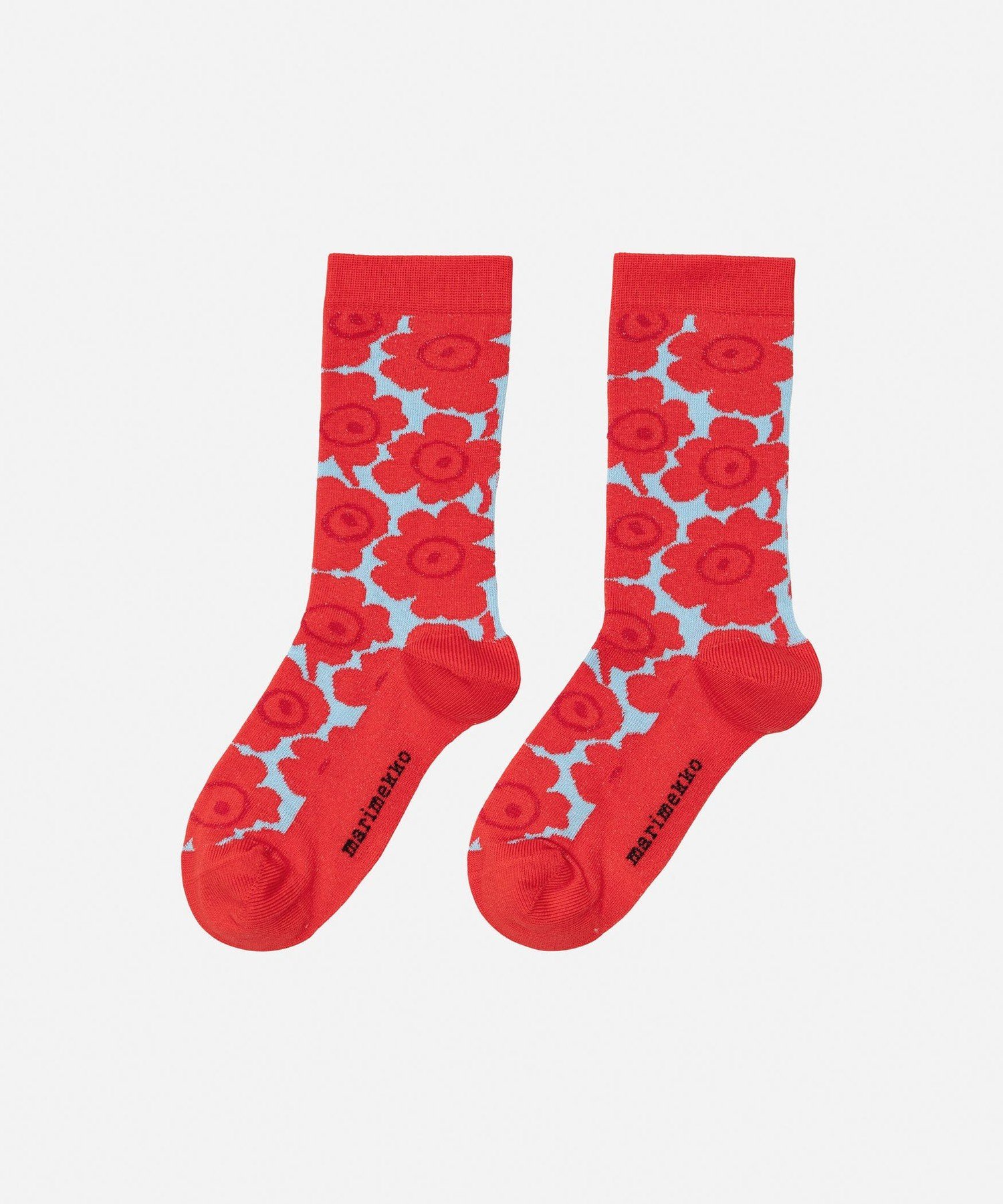 Носки Makeinen Unikko Marimekko, Red x Light Blue