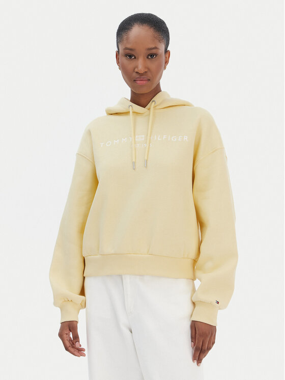 

Свитшот regular fit Corp Logo WW0WW47832 Tommy Hilfiger, желтый
