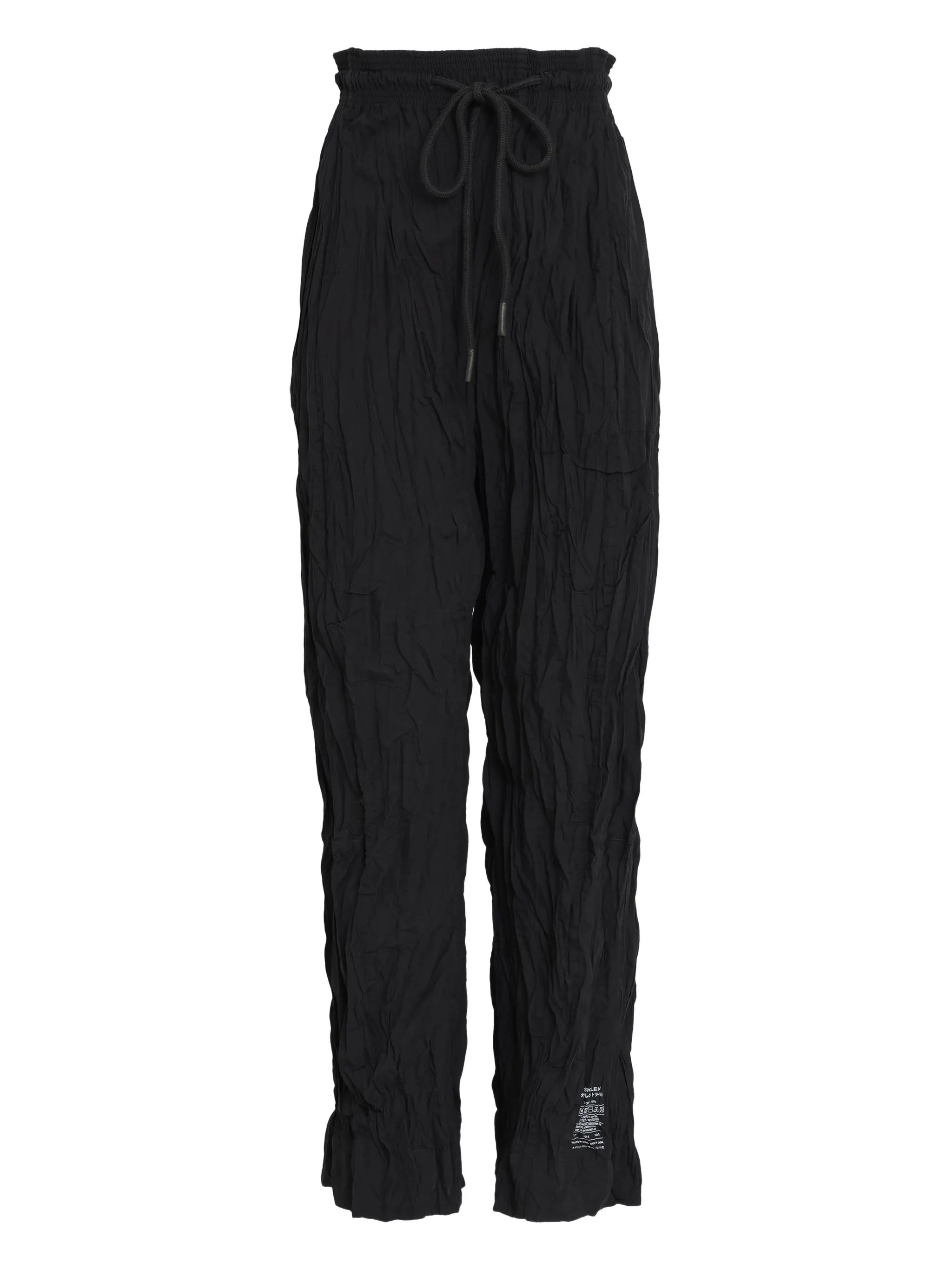 

Брюки с жатым эффектом Osklen, черный