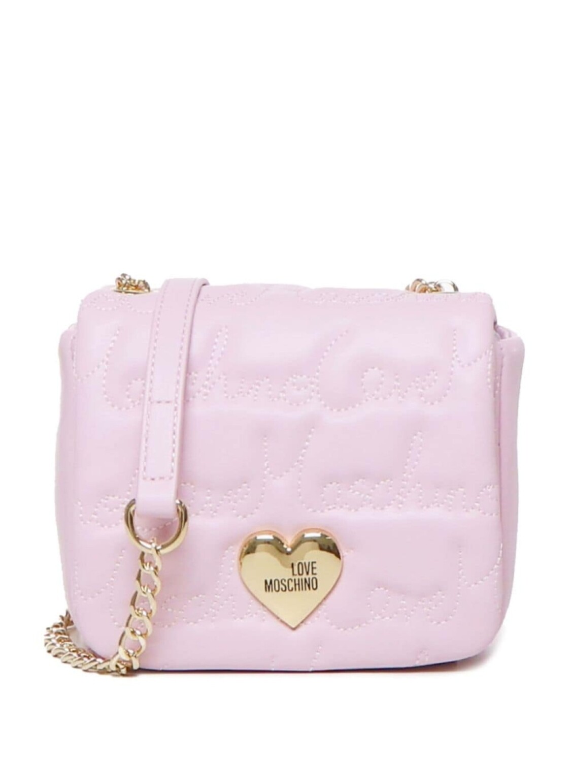

Love Moschino сумка через плечо с логотипом, розовый