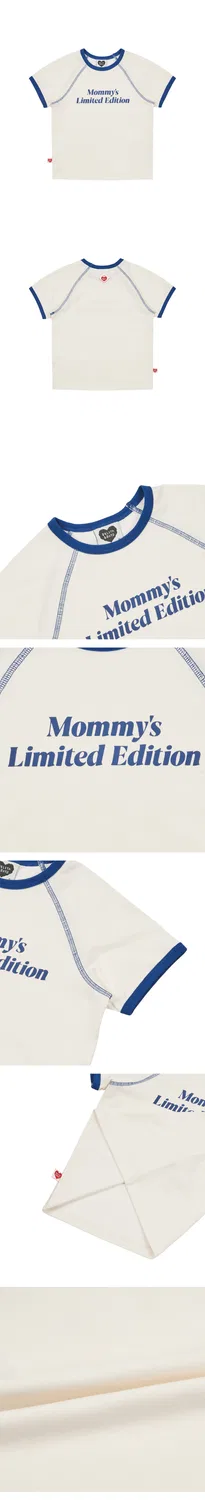 Детский комплект с футболкой Mammy и контрастными рукавами кремовый от Belita&Boys — фото 3