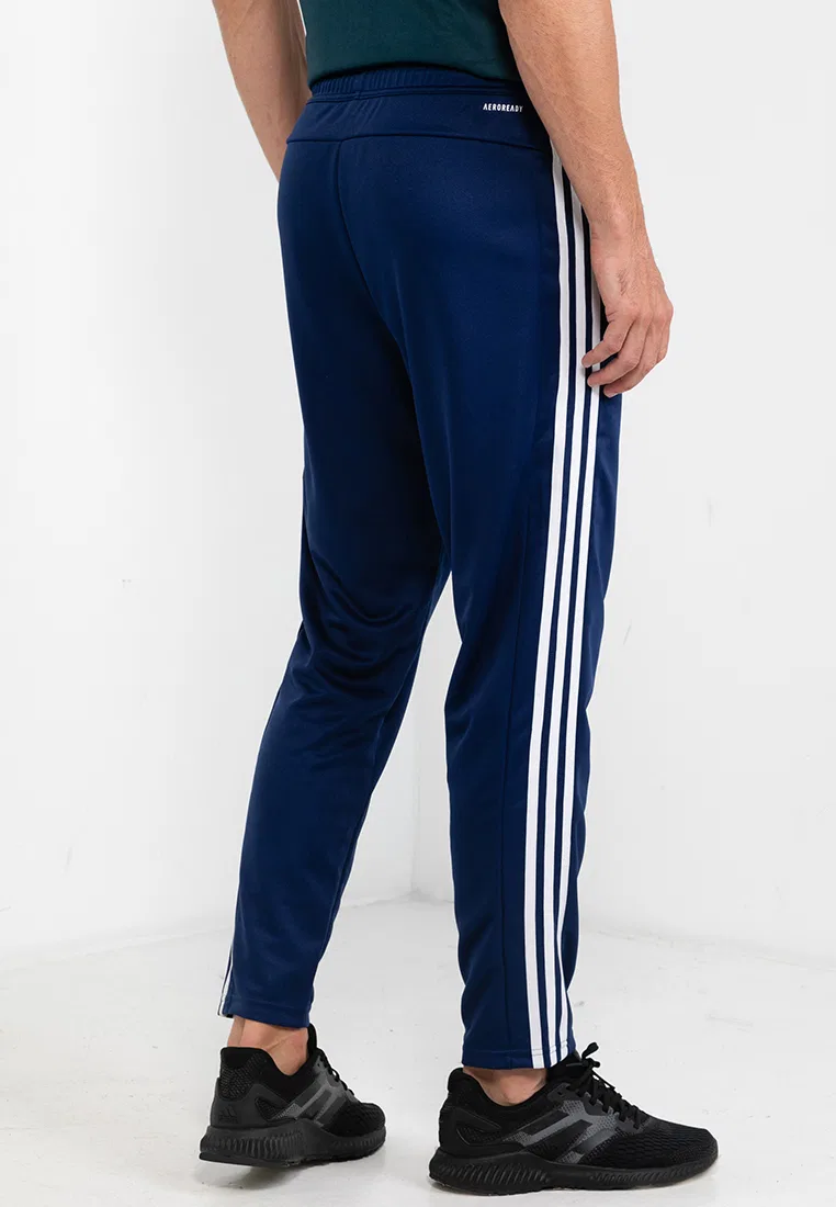 Тренировочные брюки с тремя полосками, модель Train Essentials, Adidas, белый/темно-синий — фото 2