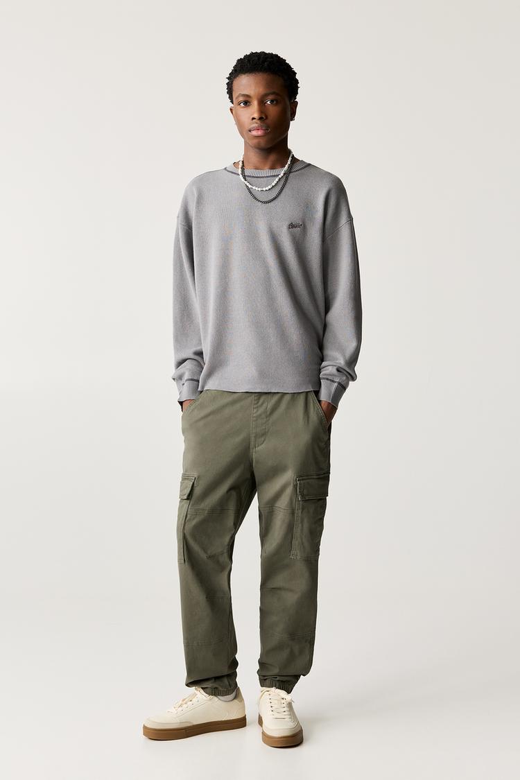 

Брюки-Джоггеры карго Pull And Bear, хаки