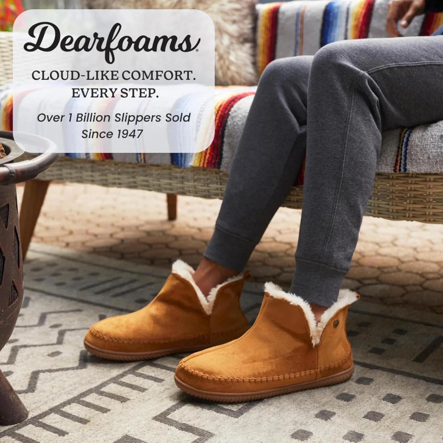 Домашние сапожки с эффектом памяти, Dearfoams, Виски — фото 2