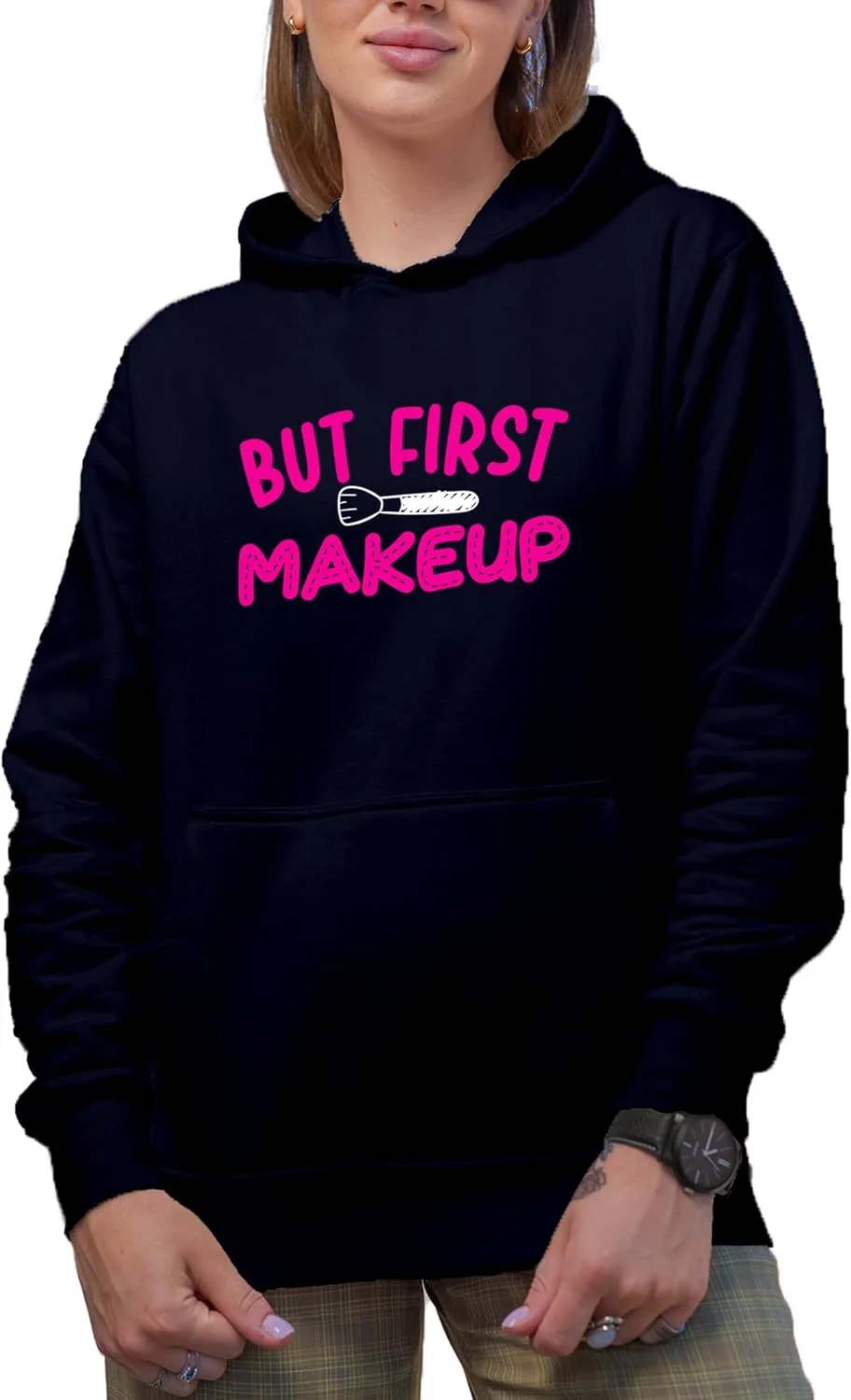 

Новинка: худи But First Makeup с кистью для пудры Make Your Mark Design