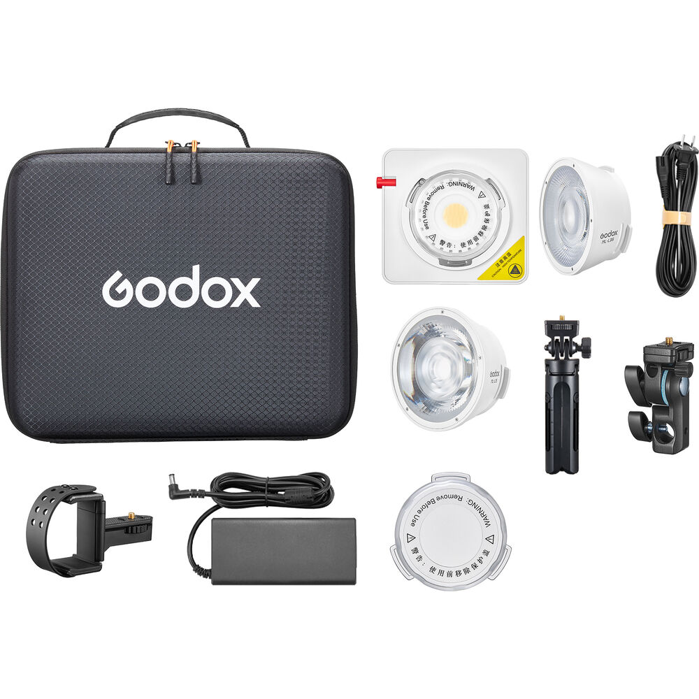 

Godox ML100Bi Двухцветный портативный светодиодный светильник (линза 36° и комплект держателя для внешнего аккумулятора)