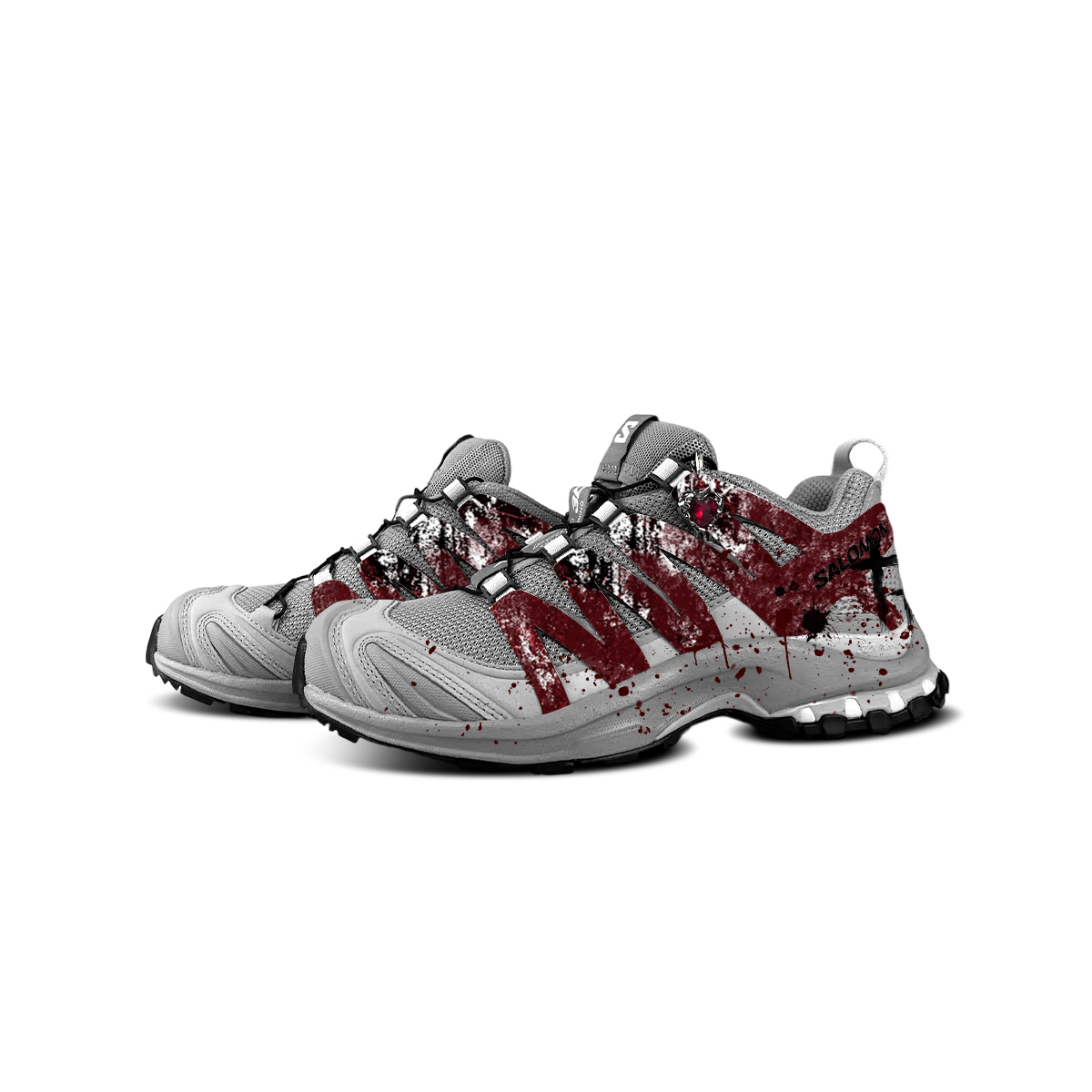 SALOMON Кроссовки для бега XA PRO 3D Cushioning Support Low top Unisex Red — фото 4