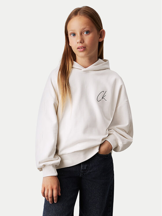 Свитшот regular fit Signage IG0IG02640 Calvin Klein Jeans, экрю