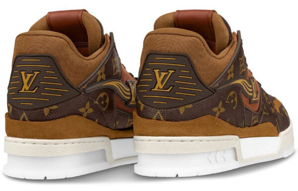 Кроссовки trainer ankle sneakers 'brown monogram' Louis Vuitton, коричневый — фото 3