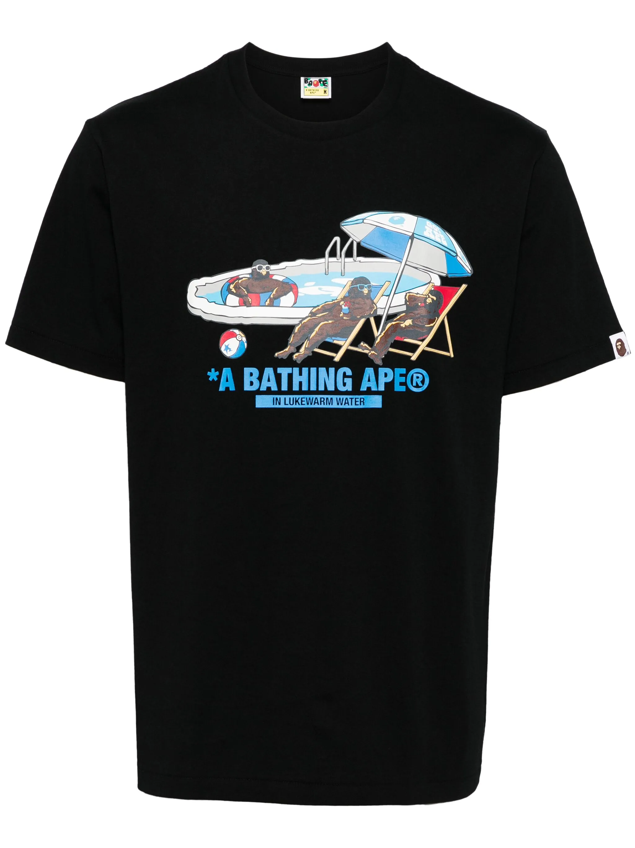 

Футболка с графичным принтом A Bathing Ape, черный