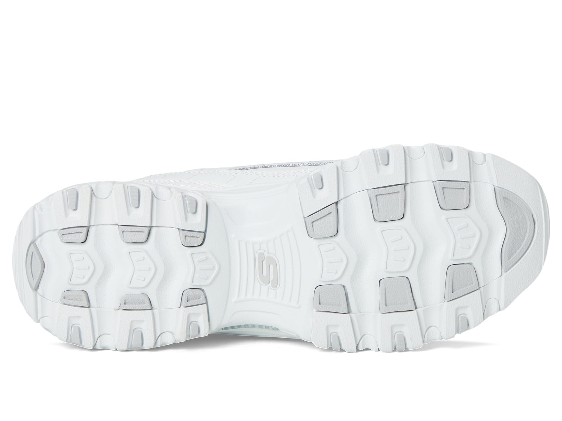 Кроссовки SKECHERS D'Lites Hands Free Slip-INS, цвет White Silver — фото 3