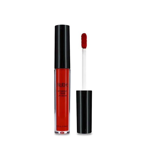 

Жидкая помада с высокой степенью покрытия и стойкостью Notorious Liquid Lip Color Mate Rude, цвет radical red